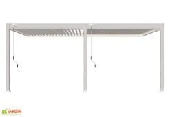 Pergola Bioclimatique Ombréa En Aluminium 3 X 6 M Adossée - Blanche 11 Pergola Bioclimatique Ombréa En Aluminium 3 X 6 M Adossée - Blanche -Promos Grillet Jardin Boutique pergola bioclimatique adossee 3x6m aluminium blanc ombrea 15 729278