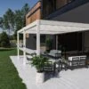 Pergola Bioclimatique Ombréa En Aluminium 4 X 6 M Adossée - Blanche