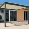 Pergola Bioclimatique Adossée En Alu Avec Lames Motorisées Hostun II