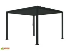 Pergola Bioclimatique Autoportée En Aluminium 9 M² + Store 3 M -Promos Grillet Jardin Boutique pergola bioclimatique aluminium