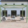 Pergola Bioclimatique Ombréa En Aluminium 3 X 4 M Autoportée - Vert Jade