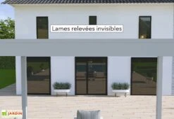 Pergola Bioclimatique Ombréa En Aluminium 3 X 4 M Autoportée - Gris Perle 11 Pergola Bioclimatique Ombréa En Aluminium 3 X 4 M Autoportée - Gris Perle -Promos Grillet Jardin Boutique pergola bioclimatique lames invisibles ombrea 15 728318