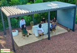 Store Latéral Enroulable Pour Pergola Bioclimatique Ombrea – 3 M -Promos Grillet Jardin Boutique pergola bioclimatique ventelles orientables aluminium 1