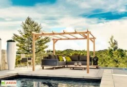 Pergola Autoportée En Bois D'Europe Du Nord Lamellé Collé - Linares