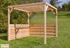 Pergola Modulable En Bois Douglas 2,90 X 2,90 M 10 Pergola Modulable En Bois Douglas 2,90 X 2,90 M -Promos Grillet Jardin Boutique pergola bois modulable 2 parois mon petit potager