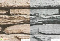 Échantillon De Brise Vue Décoratif -Promos Grillet Jardin Boutique pierre grise naturelle