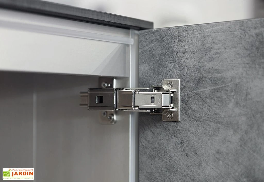 Cuisine Extérieure En Bois Et Aluminium 282 X 61 Cm Statuario 5 Cuisine Extérieure En Bois Et Aluminium 282 X 61 Cm Statuario – Image 5