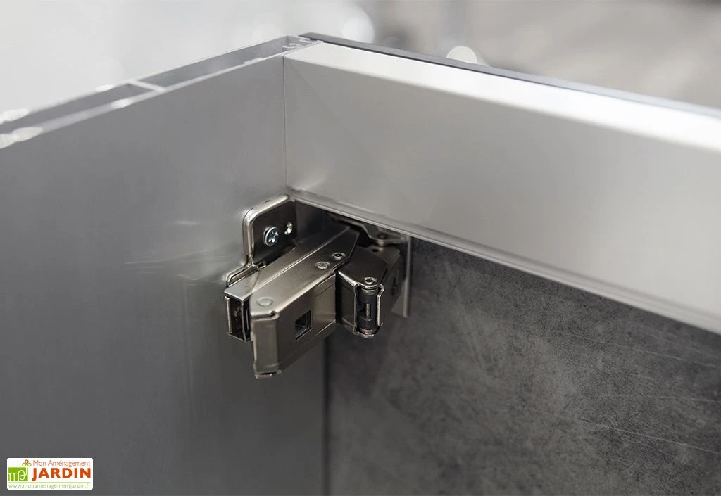 Cuisine Extérieure En Bois Et Aluminium 282 X 61 Cm Urban 6 Cuisine Extérieure En Bois Et Aluminium 282 X 61 Cm Urban – Image 6