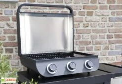 Barbecue Au Gaz à Poser En Métal – 3 Brûleurs 6 Barbecue Au Gaz à Poser En Métal – 3 Brûleurs -Promos Grillet Jardin Boutique plancha au gaz exterieure