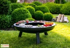 Plancha Pour Braséro De Jardin Rond En Acier -Promos Grillet Jardin Boutique plancha brasero acier