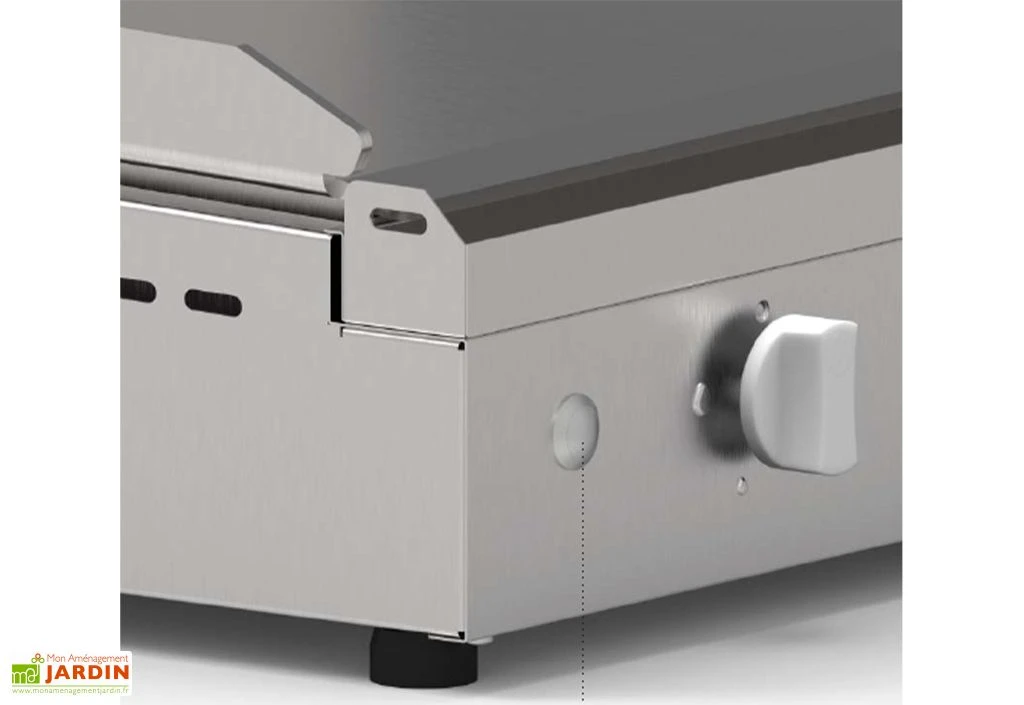 Plancha Gaz Inox 3 Brûleurs Plaque Rainurée 79x40 Cm – CHEF 80 XLR 4 Plancha Gaz Inox 3 Brûleurs Plaque Rainurée 79x40 Cm – CHEF 80 XLR – Image 4