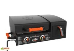 Plancha à Gaz 2 Brûleurs 12,5 KW + Friteuse à Air Blackstone AR 17’’ -Promos Grillet Jardin Boutique plancha friteuse a air blackstone