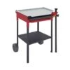 Plancha Gaz Sur Chariot Acier Au Carbone 58 X 43 Cm
