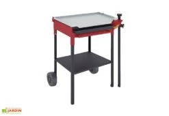 Plancha Gaz Sur Chariot Acier Au Carbone 58 X 43 Cm