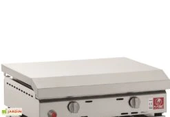 Plancha Gaz 2 Brûleurs Plaque Inox 60x40cm – ALFA 600 (Option Acc.) -Promos Grillet Jardin Boutique plancha gaz inox 2 bruleurs large bande 5600watts 1