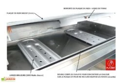 Plancha Gaz Inox CHEF 80 XL + Chariot Fermé (Pack Complet) 8 Plancha Gaz Inox CHEF 80 XL + Chariot Fermé (Pack Complet) -Promos Grillet Jardin Boutique plancha gaz inox chariot housse friteuse 8400w 5