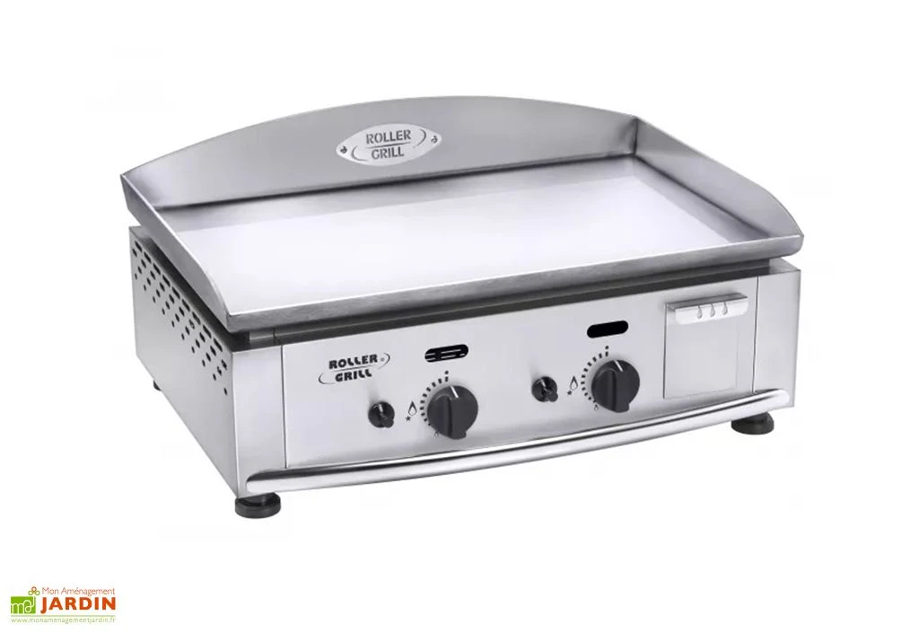 Plancha à Gaz En Inox 2 Brûleurs 5,5 KW - 59 X 38 Cm 1 Plancha à Gaz En Inox 2 Brûleurs 5,5 KW - 59 X 38 Cm