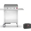 Plancha Gaz Inox CHEF 55 XL + Chariot Fermé (Pack Complet)