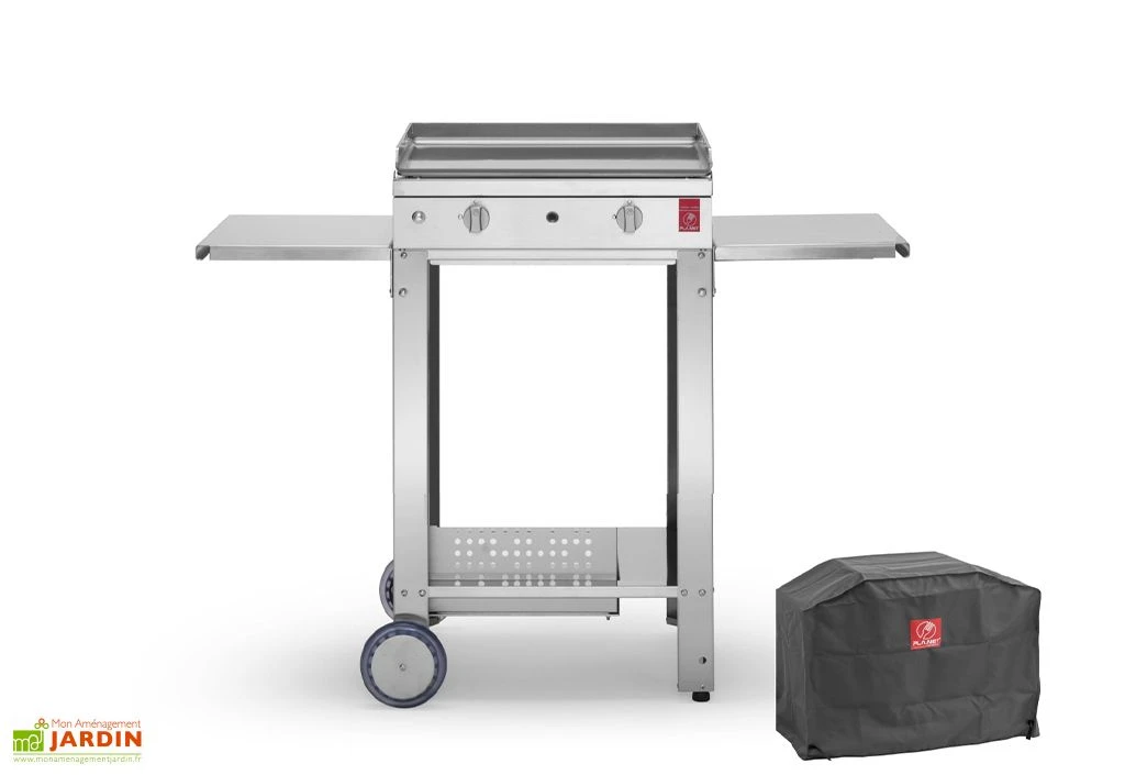 Plancha Gaz Inox CHEF 55 XL + Chariot Ouvert (Pack Complet) 1 Plancha Gaz Inox CHEF 55 XL + Chariot Ouvert (Pack Complet)