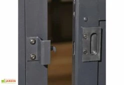 Pavillon De Jardin Fermé En Aluminium Et Acier Galvanisé Charleston 14,7 M² -Promos Grillet Jardin Boutique porte pavillon jardin ferme metal charleston 14m2