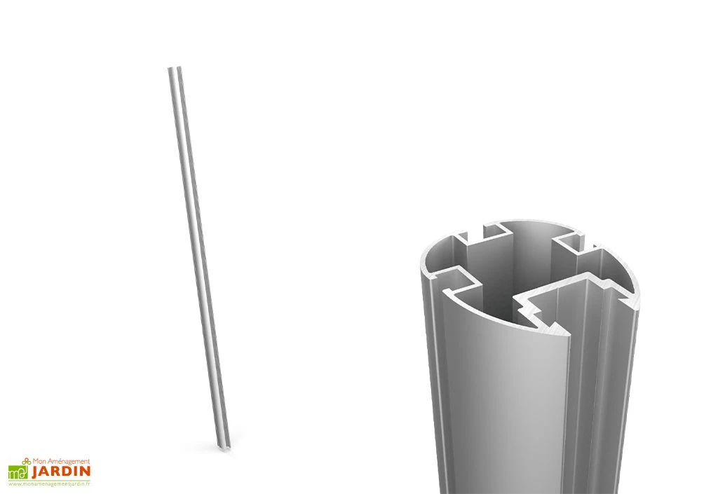 Pilier En Aluminium Pour Voile D'ombrage Ingenua 300 Cm 1 Pilier En Aluminium Pour Voile D'ombrage Ingenua 300 Cm