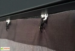 Rideaux En Polyester Pour Pergola Dallas Palram – Lot De 4 -Promos Grillet Jardin Boutique rideaux pergola dallas palram 2