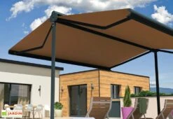 Store Banne Double Pente Avec Coffre – Enargite 4 X 6 M Motorisé