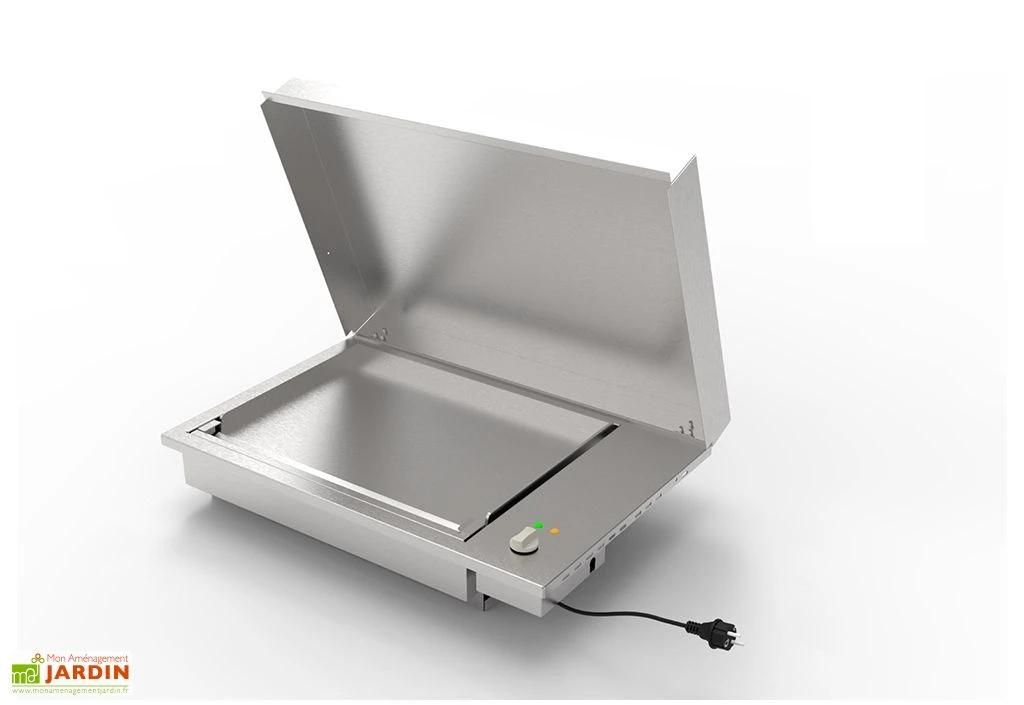 Table De Cuisson En Inox Avec Plancha électrique + Plaque à Induction Oasi 183C 2 Table De Cuisson En Inox Avec Plancha électrique + Plaque à Induction Oasi 183C – Image 2