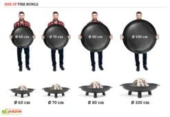 Braséro En Acier Bali + Grille De Cuisson (plusieurs Dimensions) -Promos Grillet Jardin Boutique taille brasero cookking avec homme comparaison 27