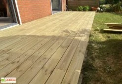 Kit Lames De Terrasse En Bois De Pin Traité 60 M² + Visserie 7 Kit Lames De Terrasse En Bois De Pin Traité 60 M² + Visserie -Promos Grillet Jardin Boutique terrasse bois en kit 5
