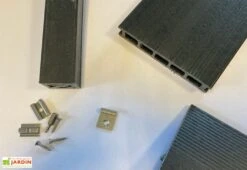 Lames De Terrasse Réversibles En Bois Composite Et PVC Lisa – 2 M² -Promos Grillet Jardin Boutique terrasse lisa 2