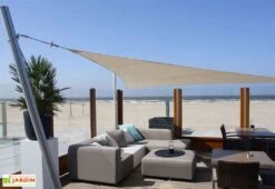 Voile D'ombrage Triangulaire 4 X 4 X 4 M - Ingenua Sunbrella -Promos Grillet Jardin Boutique toile ombrage ingenua triangle 1