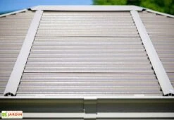 Tonnelle De Jardin En Aluminium Et Acier Galvanisé Striano 10,78 M² -Promos Grillet Jardin Boutique toiture tonnelle metal sojag striano 10m2