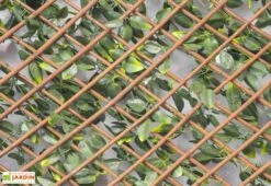 Haie Artificielle De Jasmin Fleuri - Treillis Extensible (pls Dim.) -Promos Grillet Jardin Boutique treillis extensible feuillage artificiel jasmin 2