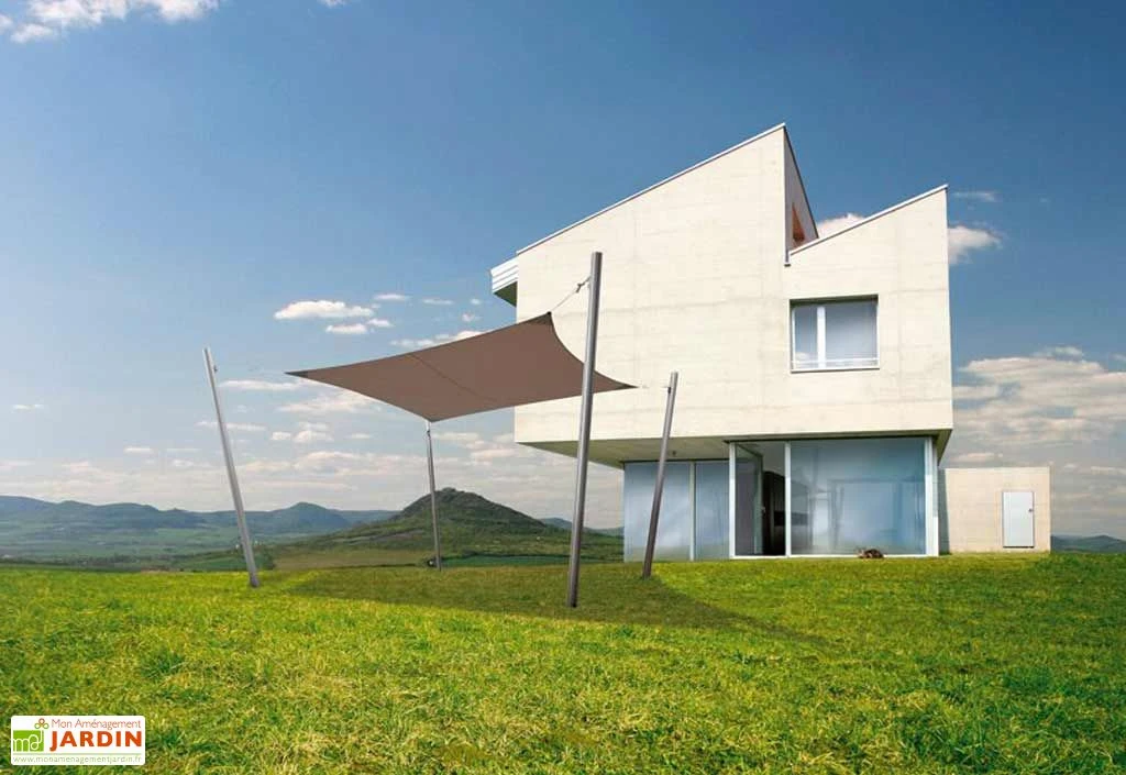 Voile D'ombrage Carrée 4 X 4 M - Ingenua Solidum 5 Voile D'ombrage Carrée 4 X 4 M - Ingenua Solidum – Image 5