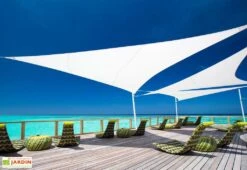 Voile D'ombrage Triangulaire 5 X 5 X 5 M - Ingenua Solidum 7 Voile D'ombrage Triangulaire 5 X 5 X 5 M - Ingenua Solidum -Promos Grillet Jardin Boutique voile ombrage triangle ingenua umbrosa solidum 1