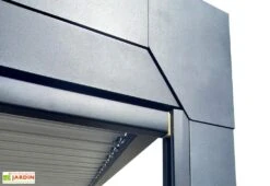 Rideau Pour Pergola Actual Green Outside – 4 M Noir -Promos Grillet Jardin Boutique zoom rideau actual 1